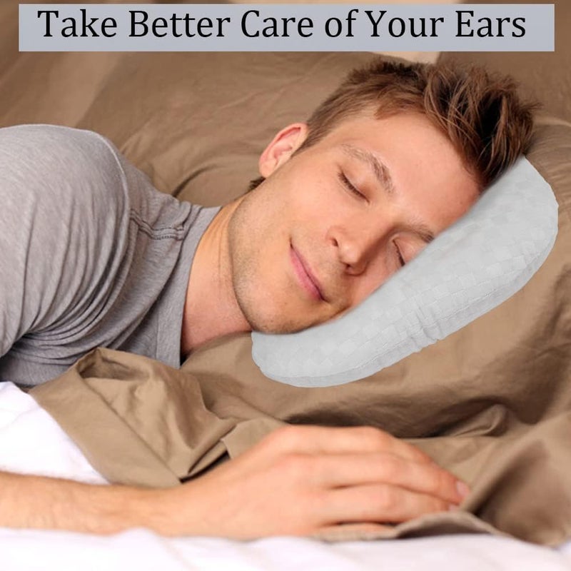 Wuronsa Ear Piercing Pillow for Side Sleepers, Pillow with an Ear Hole for CNH and Ear Pain Ear Inflammation Pressure Sores, O-Shaped Side Sleeping Pillow, Ear Guard Pillow - Image 5